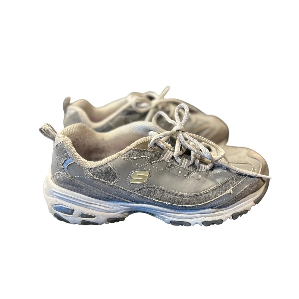 Skechers Women's Gray Sneakers Athletic Walking‎ Shoes Size 8.5